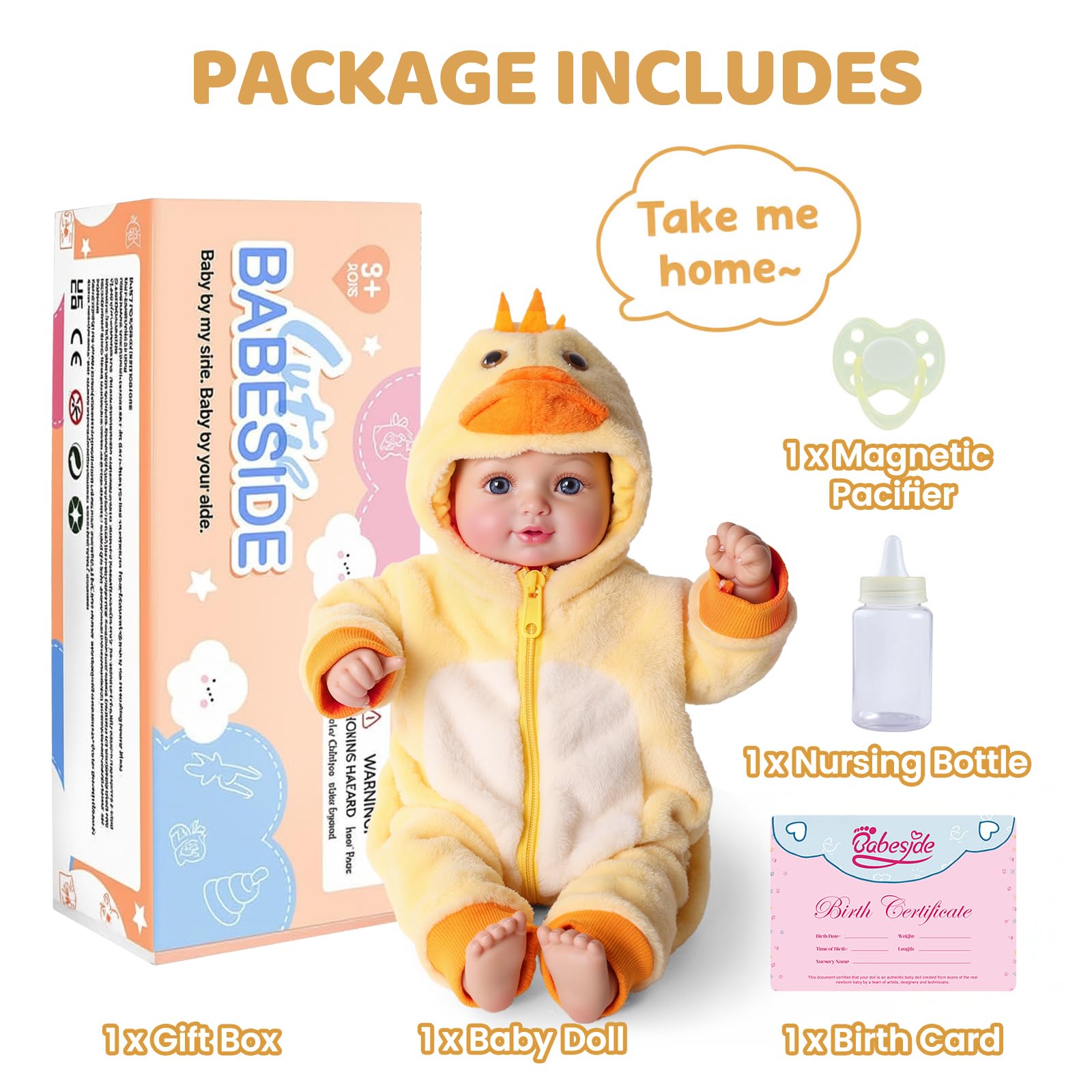 BABESIDE doll with flexible limbs invites interactive dressing and posing.