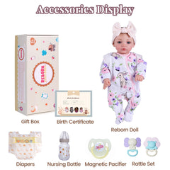 BABESIDE magnetic pacifier for easy pretend feeding