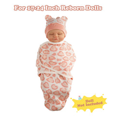 BABESIDE doll socks complete the 4-piece set with coordinated pink color.