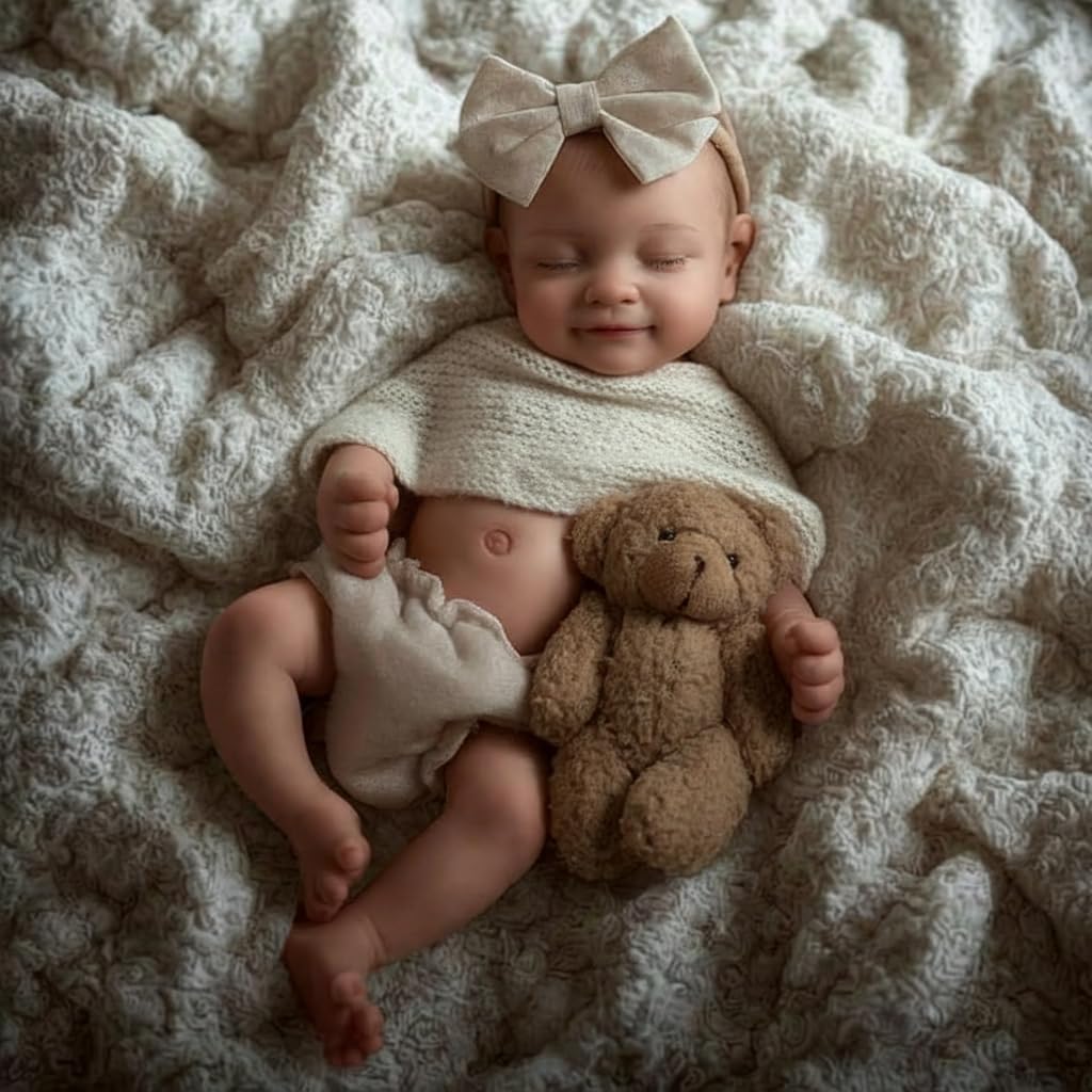 Babeside full body silicone reborn baby 12-inch, weighted for lifelike holding