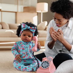 BABESIDE lifelike reborn black girl doll soft cloth body for cuddling