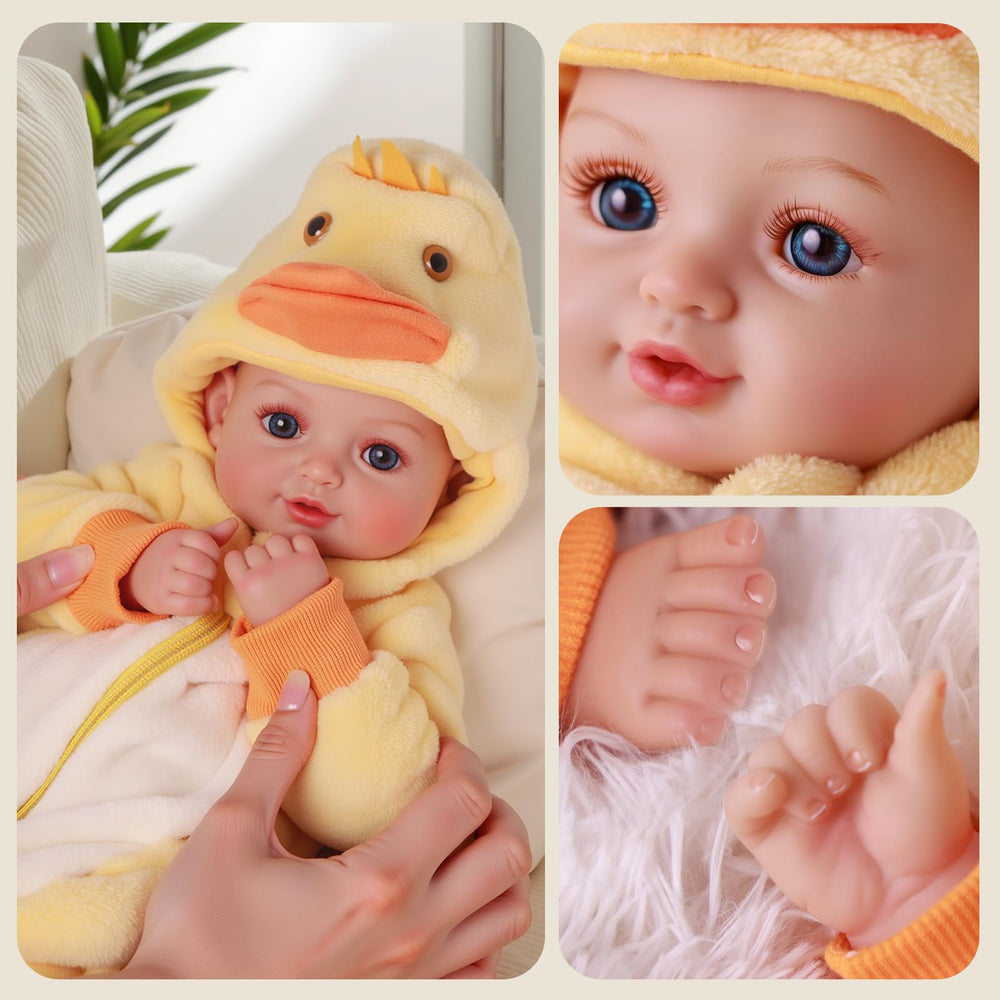 BABESIDE magnetic pacifier for lifelike care during pretend play.