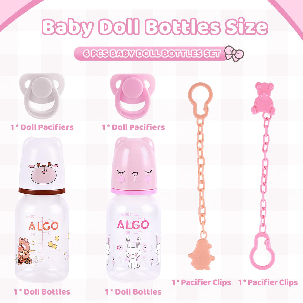 BABESIDE magnetic doll pacifier for secure attachment