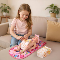Animal-pattern diapers pair well with BABESIDE outfits for imaginative styling.