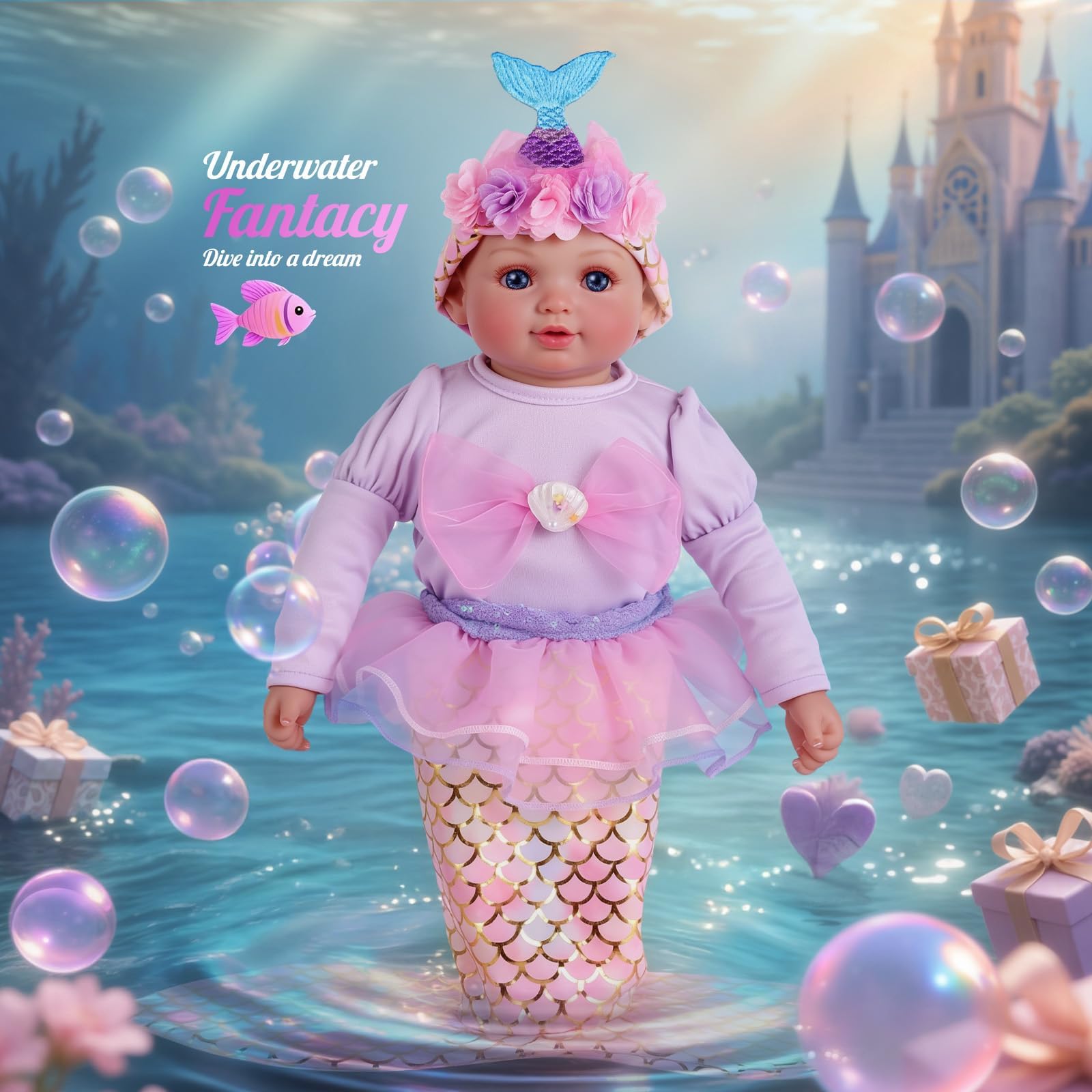 Babeside mermaid outfit and accessories for dress-up fun.