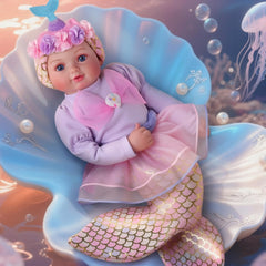 Babeside mermaid tail and soft limbs for cuddly storytelling adventures.