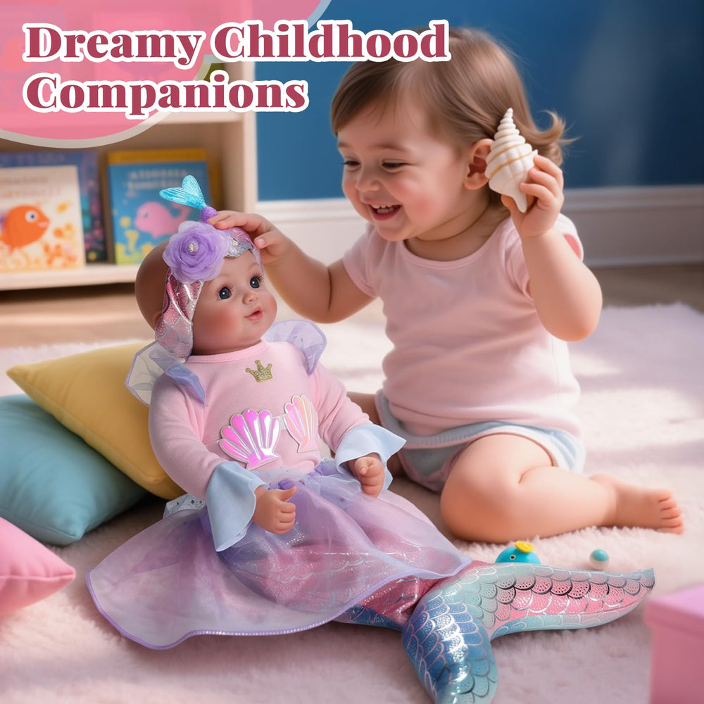 BABESIDE Mermaid Doll starfish hair accessory enhances magical sea character