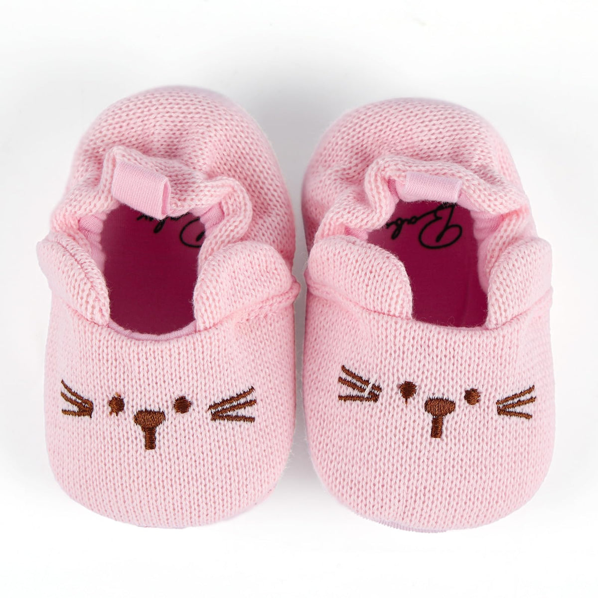 BABESIDE pink paw-pattern baby doll shoes for 20-26 inch dolls, perfect fit