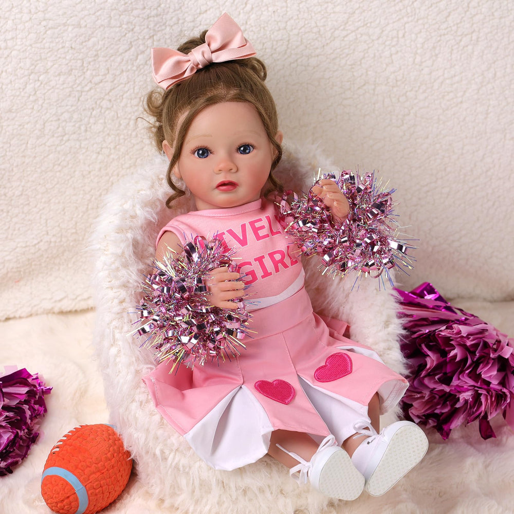 BABESIDE pink skirt for doll enhances cute play ensembles and easy pairing.