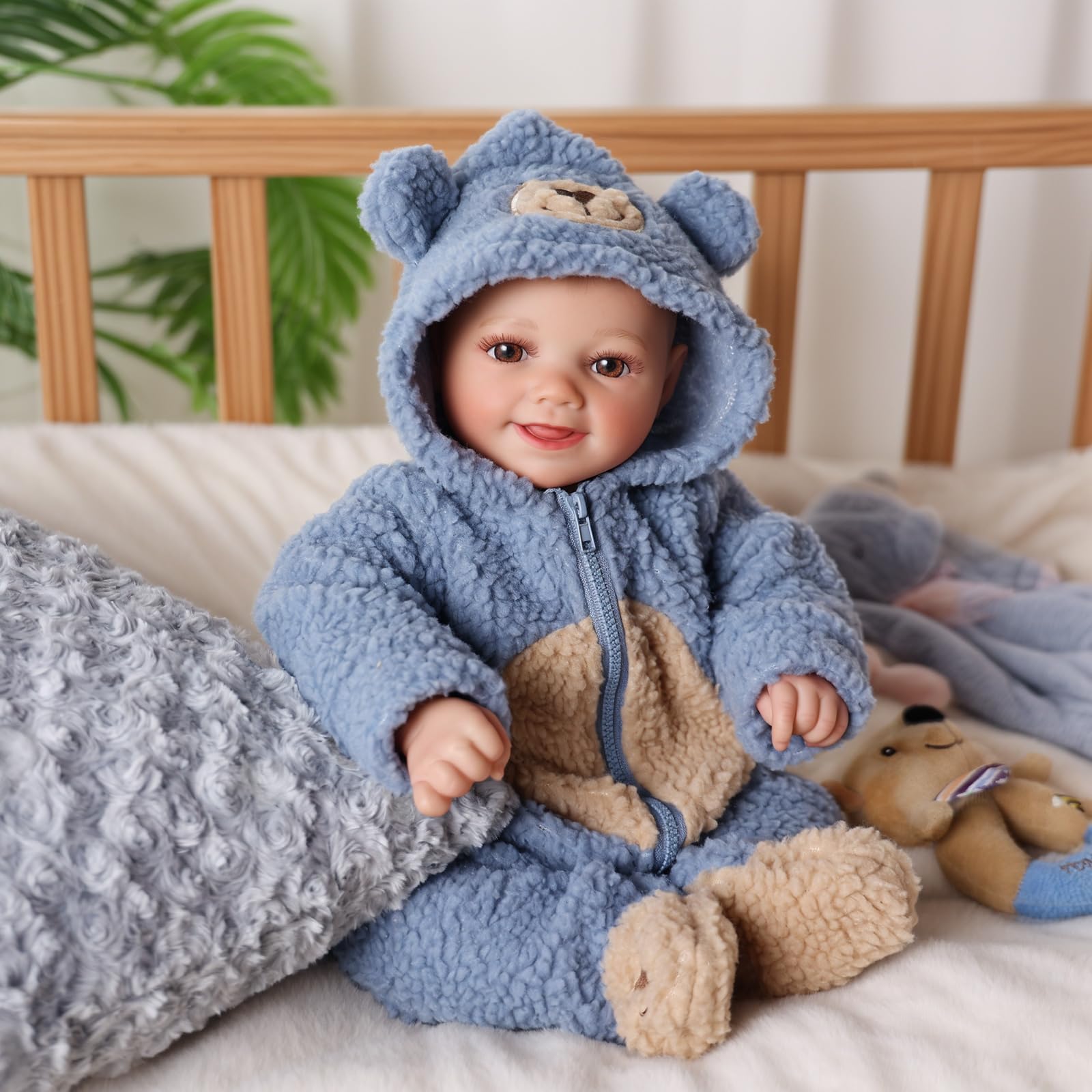 BABESIDE realistic 17-inch baby boy doll for imaginative play