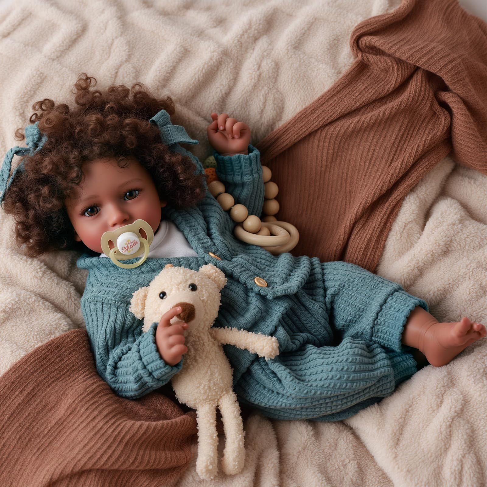 Babeside realistic face with open mouth for authentic baby-like interaction