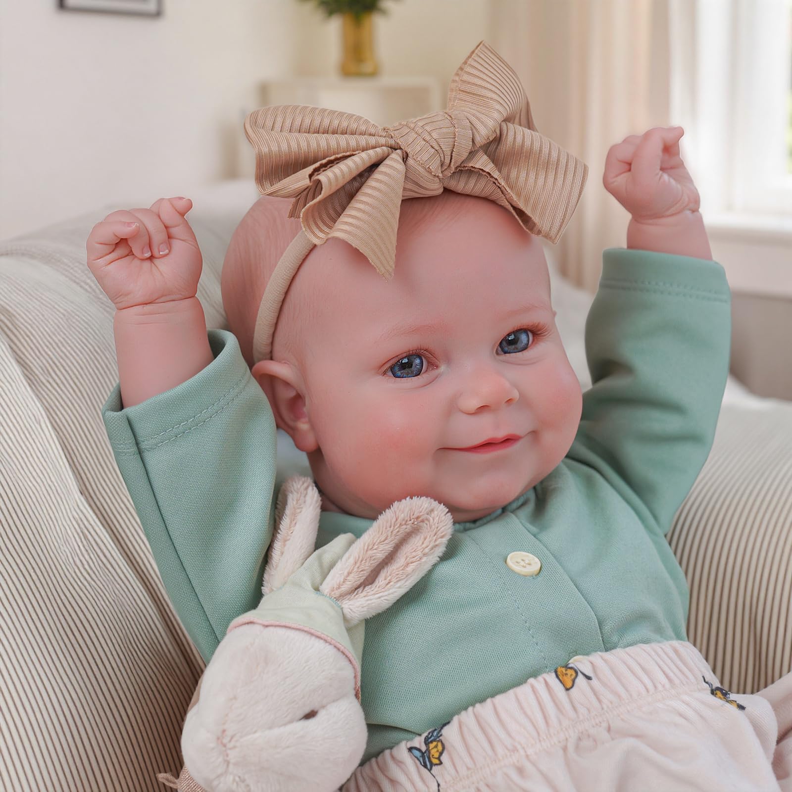 BABESIDE Reborn Baby Dolls cloth body gives gentle, comforting hugs