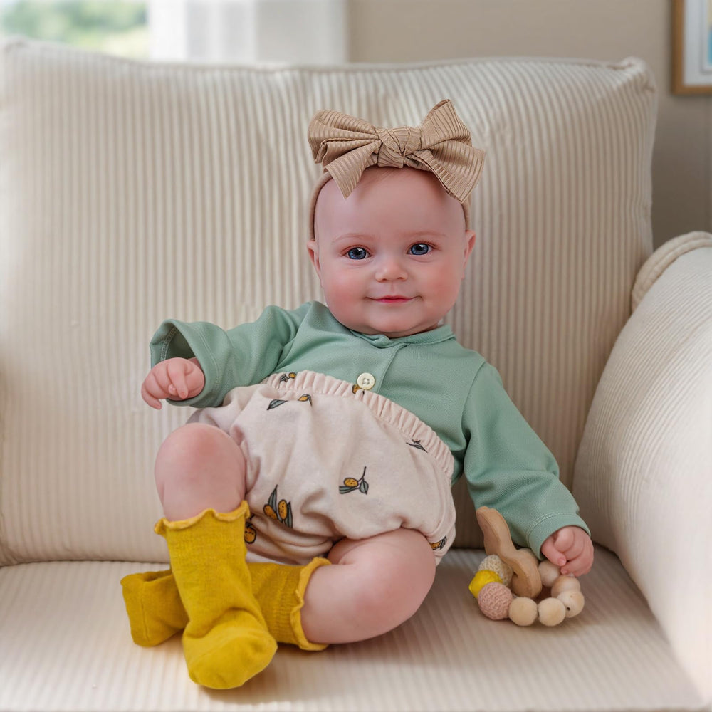 BABESIDE Reborn Baby Dolls long eyelashes and hair detail for realism