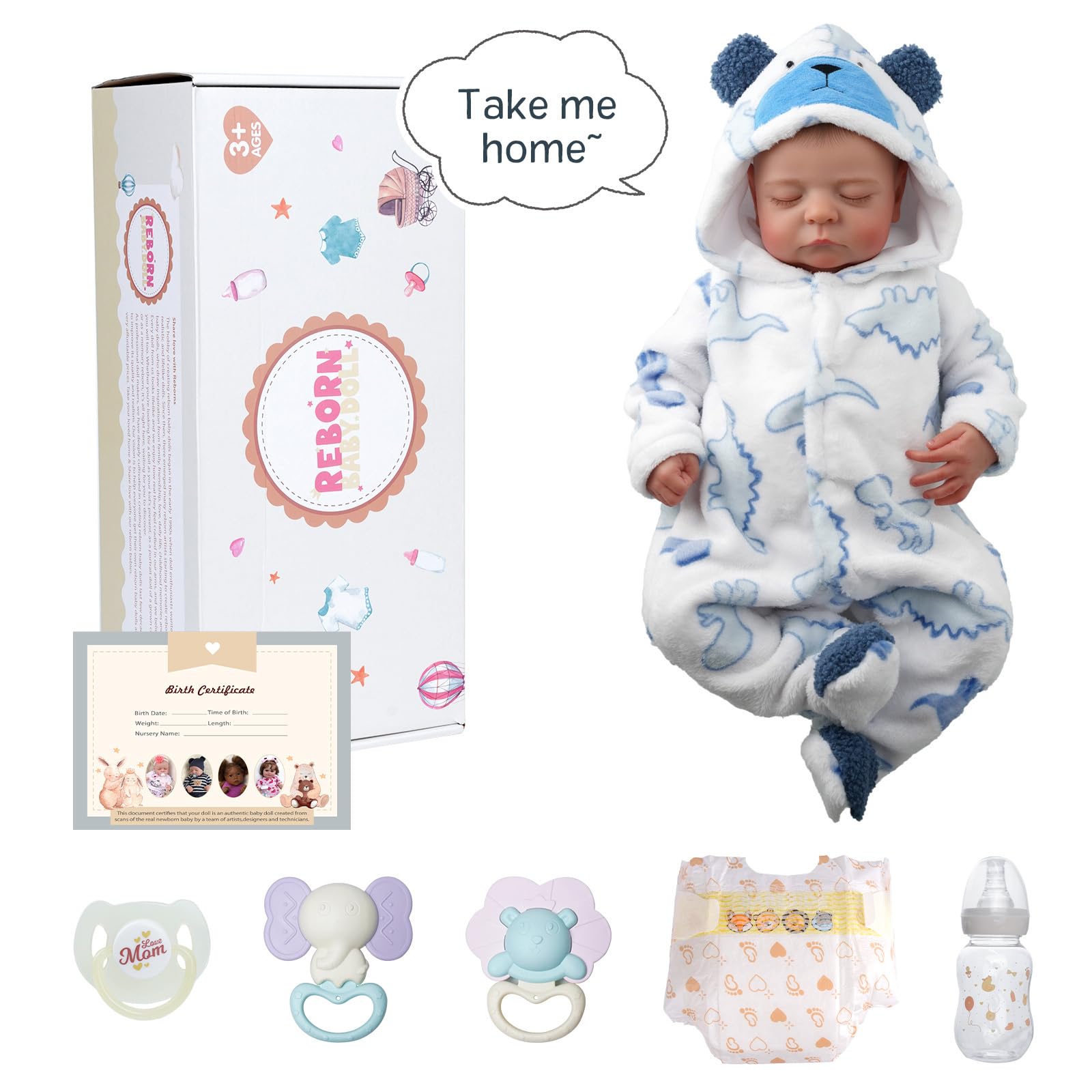 Babeside Reborn doll 20inch realistic skin tone and features