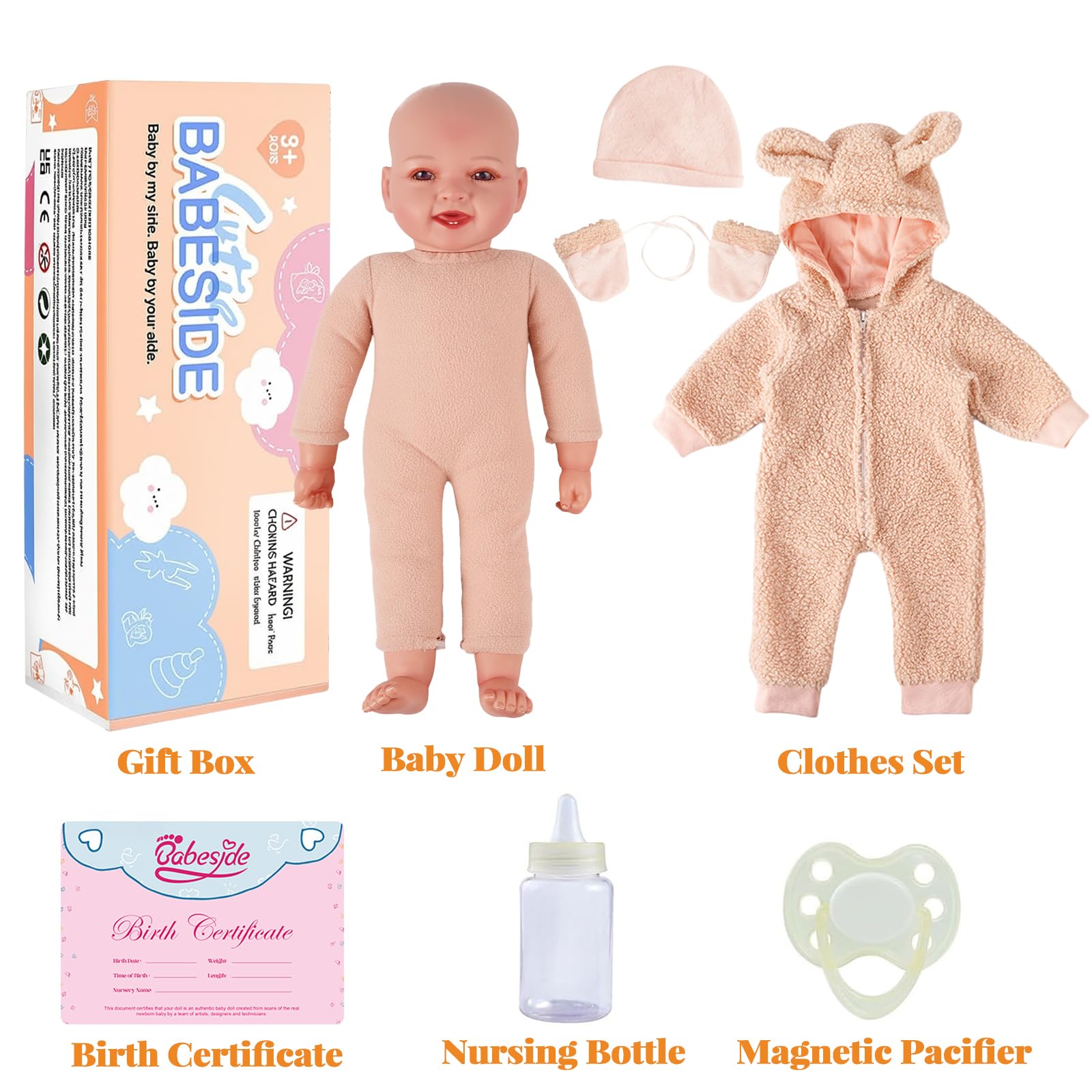 Babeside safe materials with soft fabrics and BPA-free plastic for everyday fun.
