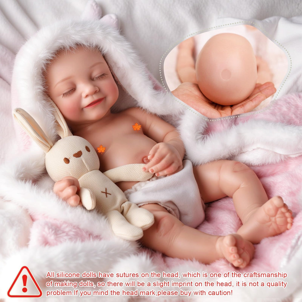 BABESIDE full-body silicone doll showing natural weight for authentic cuddling