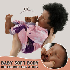BABESIDE soft cloth body highlights cuddly feel and realistic posing for playtime