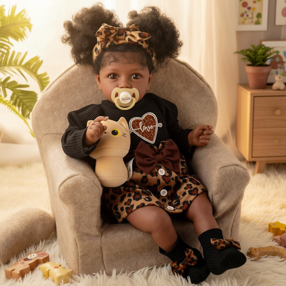 Babeside soft cloth torso and vinyl limbs provide safe cuddly feel.
