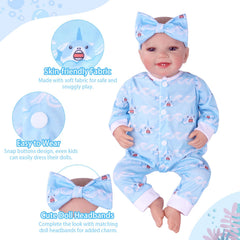BABESIDE soft fabrics provide gentle touch for safe doll dressing experiences.