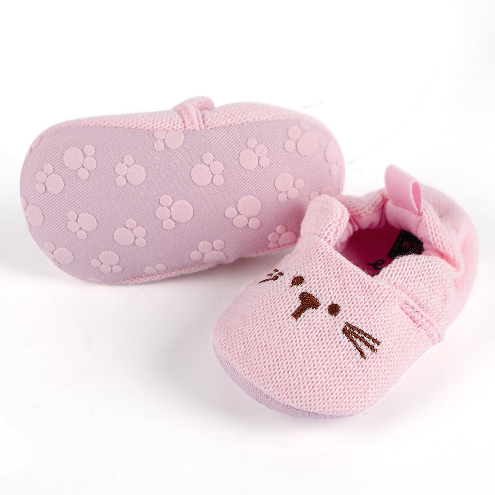 BABESIDE soft-texture doll shoes in pink, easy wear and care