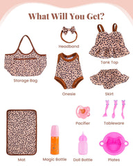 BABESIDE stylish tote bag to carry dolls and accessories on the go.