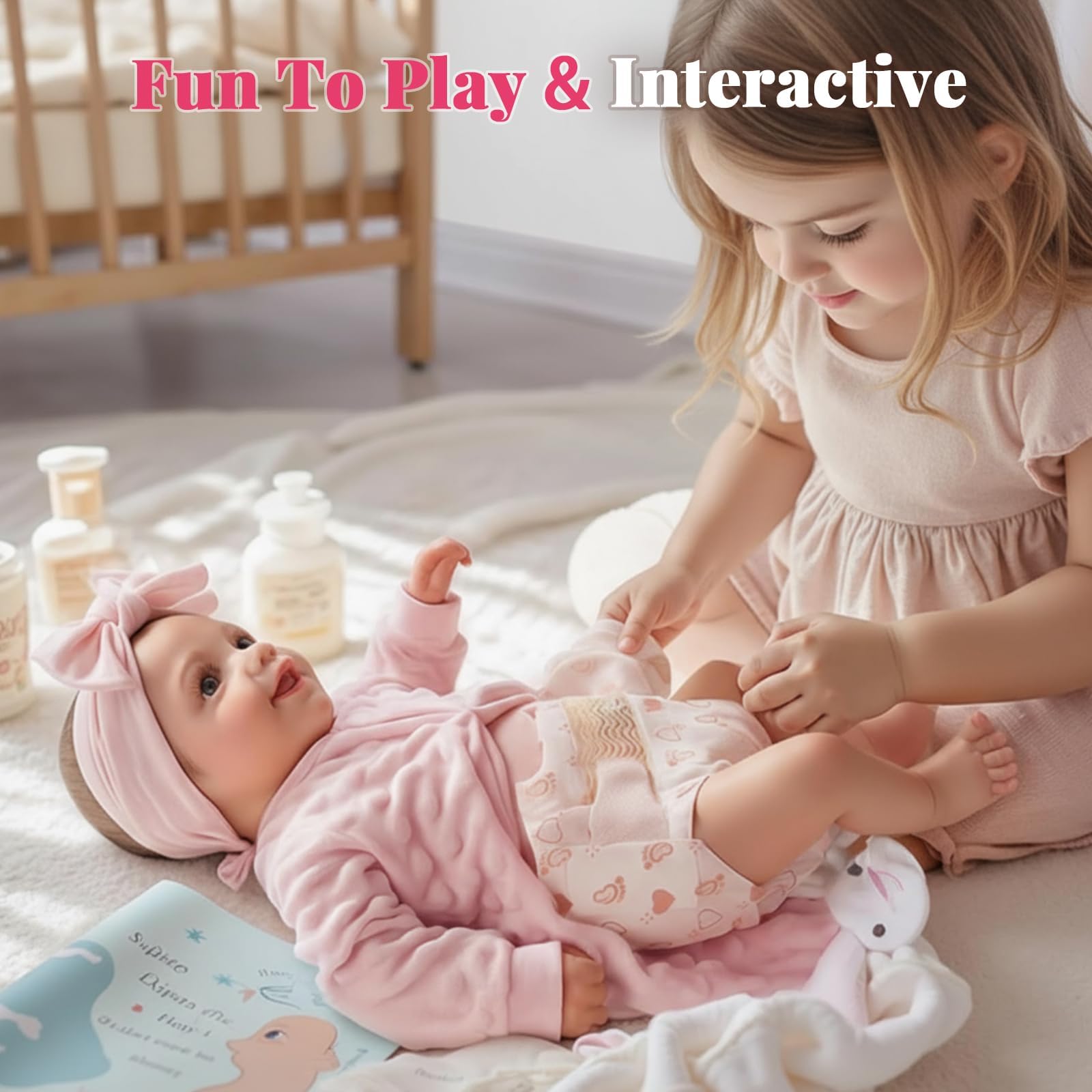 BABESIDE Sunny huggable design encourages comforting pretend play