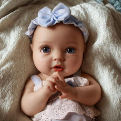 BABESIDE Terry 12-inch doll face close-up, ideal for imaginative play.