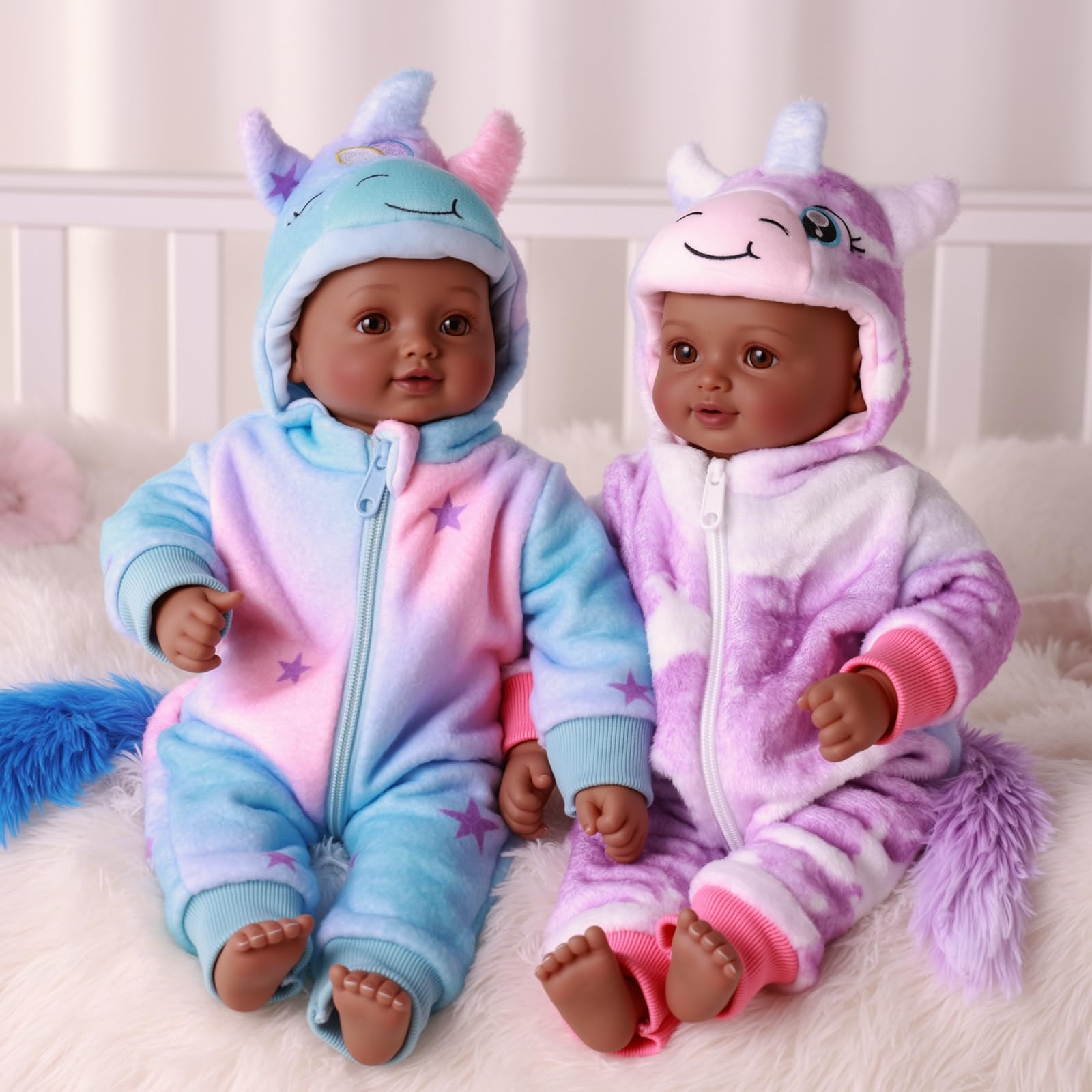BABESIDE twin dolls with poseable limbs enable dynamic, interactive storytelling.