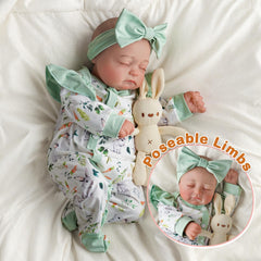 BABESIDE vinyl limbs with soft cloth body, durable and cuddly playmate.