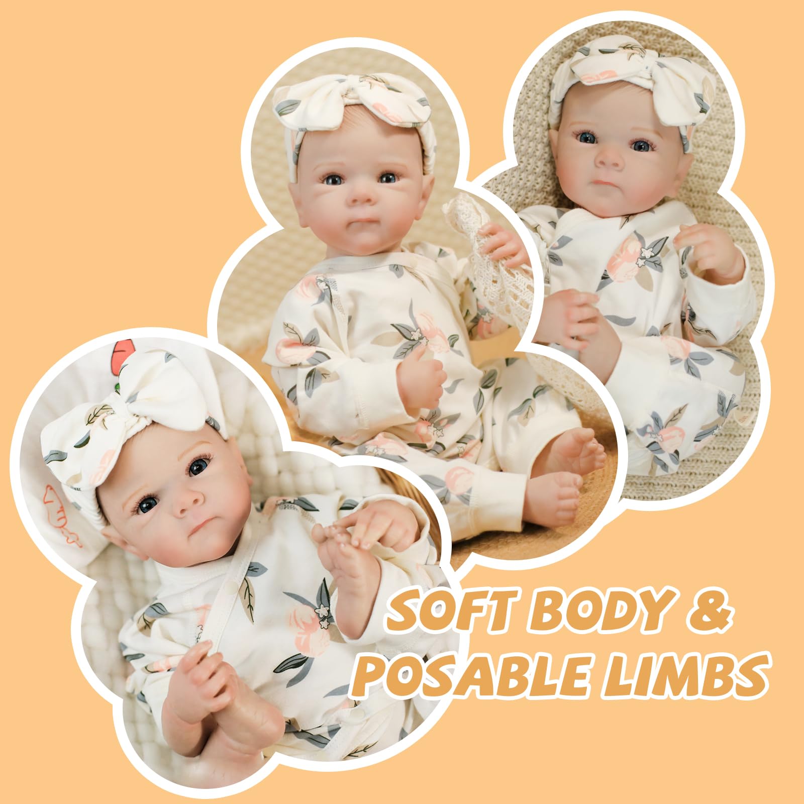 Babeviimt Feeding accessories support realistic care play and pretend feeding.