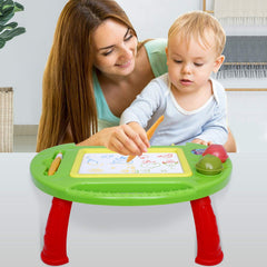 BABLOCVID erasing slide enables quick cleanups for continuous doodling.