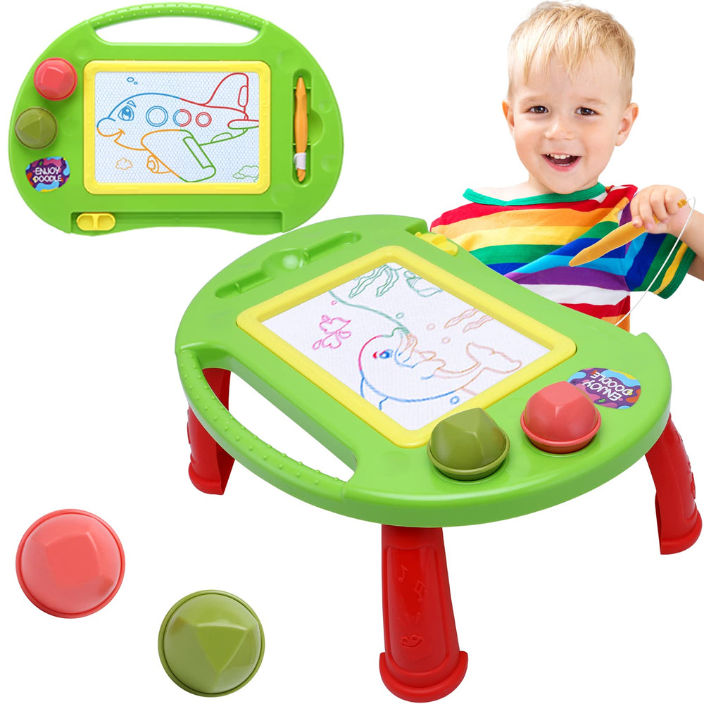 BABLOCVID magnetic drawing board with color zones supports early color recognition and creativity.