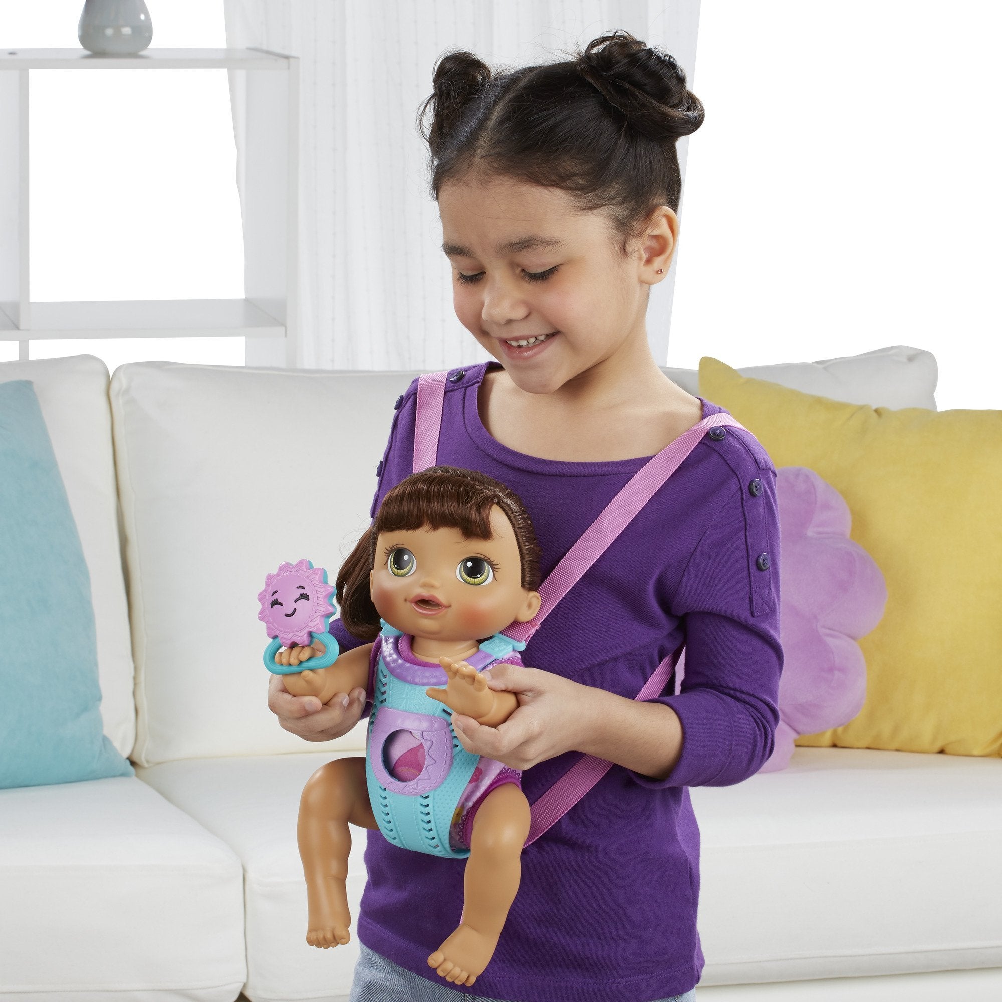 Baby Alive Brunette talking feature invites kids to chat and role-play
