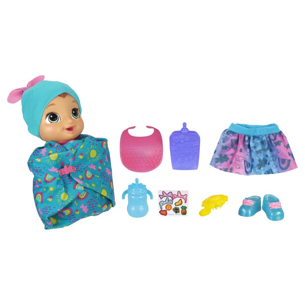 Baby Alive Baby Grows Up Happy grows taller and hair lengthens for new looks.