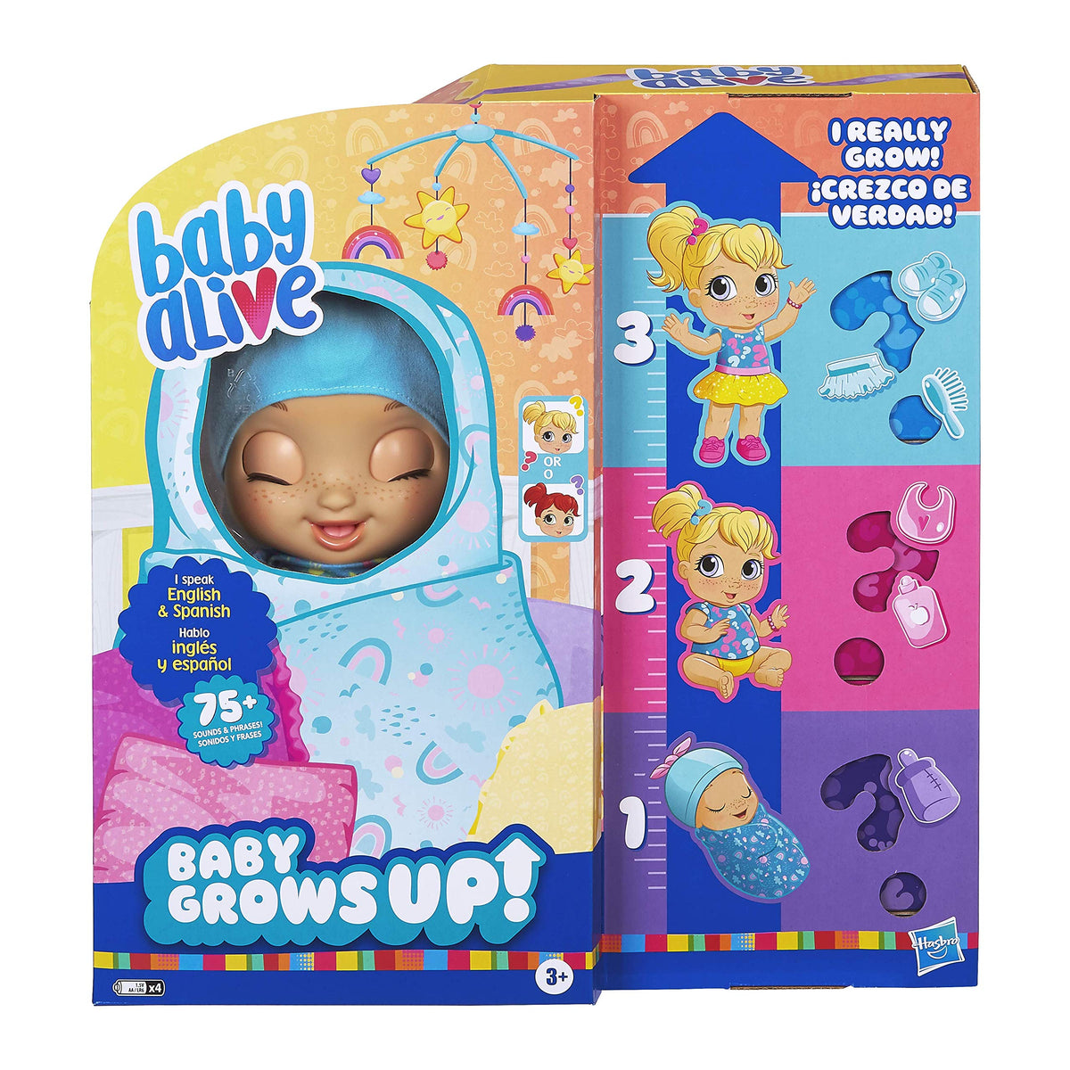 Baby Alive Baby Grows Up Happy newborn doll ready for gentle, imaginative play.