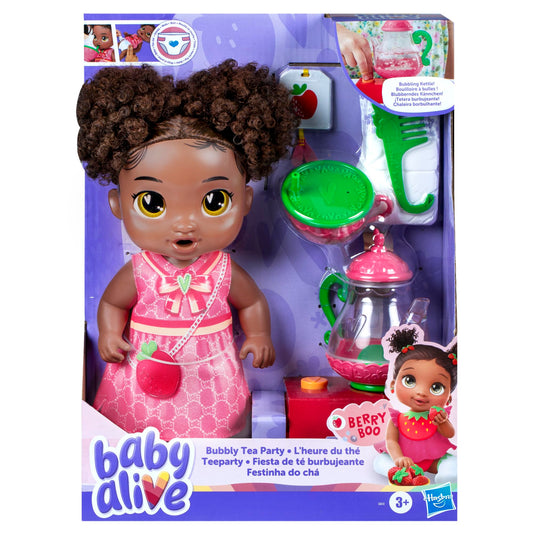 Baby Alive Berry Boo 11-inch doll ready for tea party adventures.