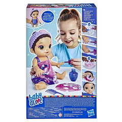 Baby Alive Glam Spa Mermaid Towel Dry-Off after spa time.