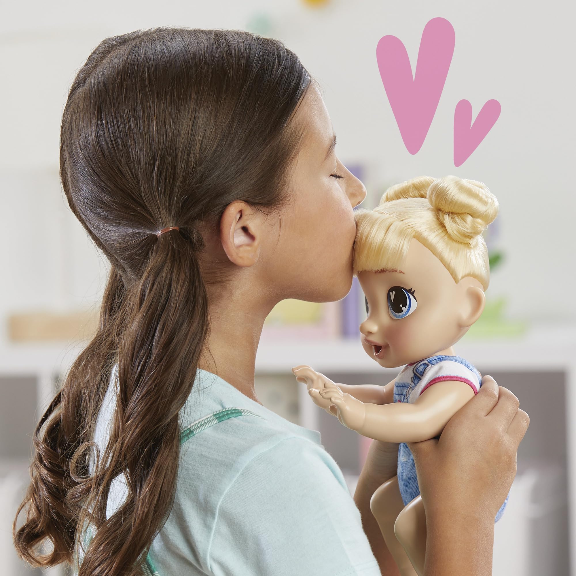 Compact 10.75-inch size fits little arms for easy cuddling with Harper Hugs.