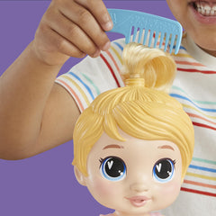 Baby Alive Harper removable bow and hair accessories for versatile looks.