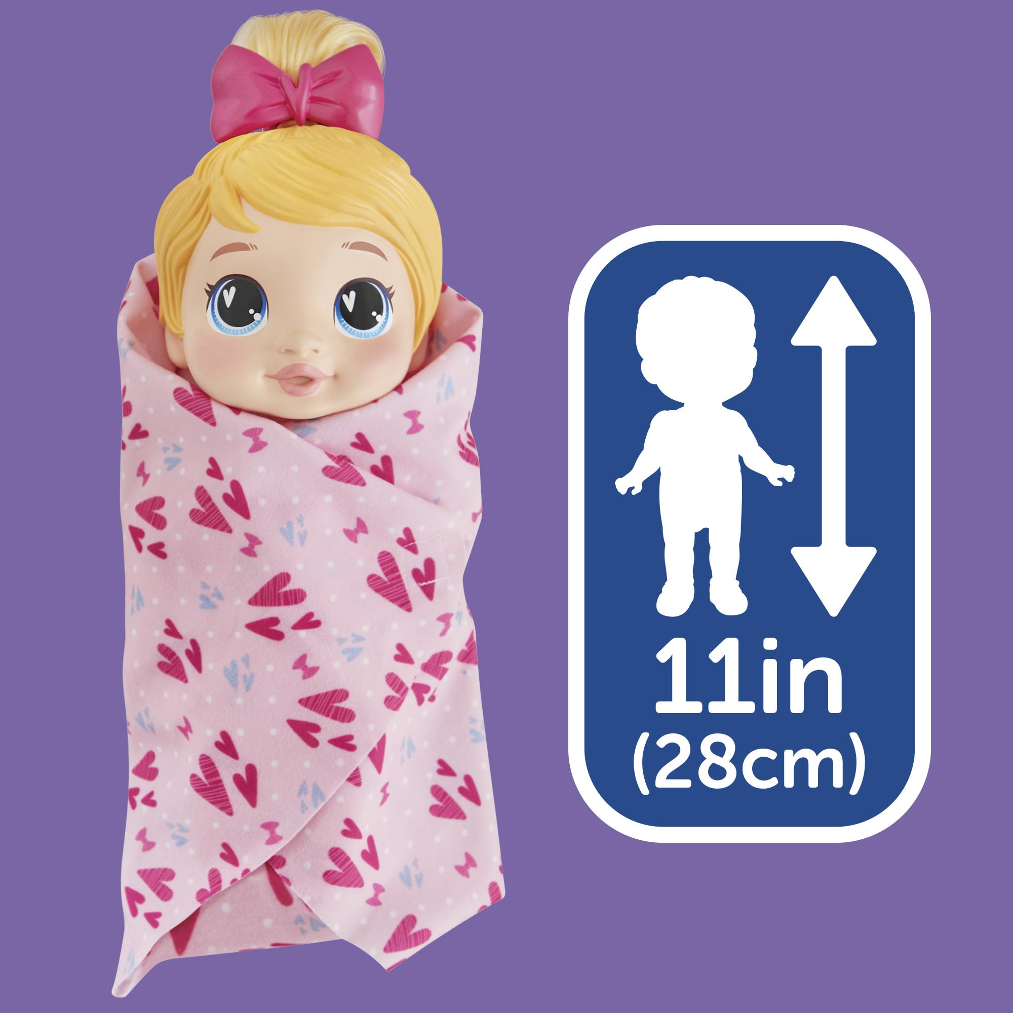 Baby Alive Harper soft towel swaddle for cozy post-bath snuggles.