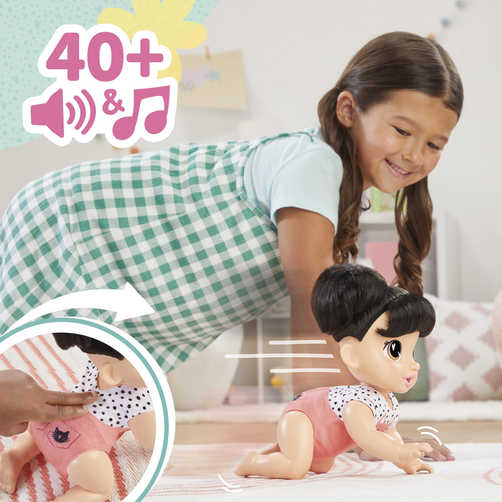 Baby Alive Katie Kat sippy cup moments with munching sounds during pretend feeding