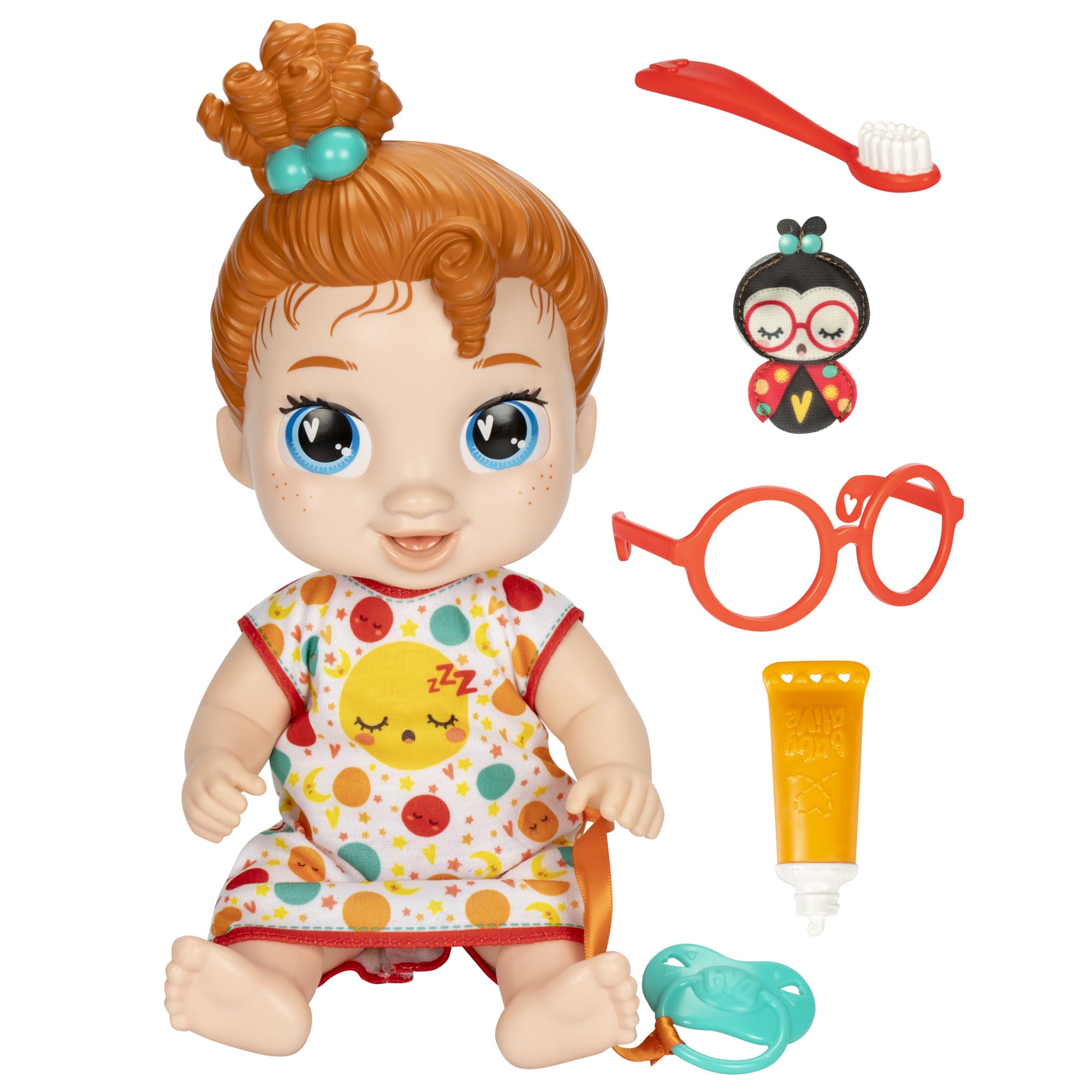 Baby Alive Lil Dreamer Dottie Doodle pacifier close-up for soothing bedtime.