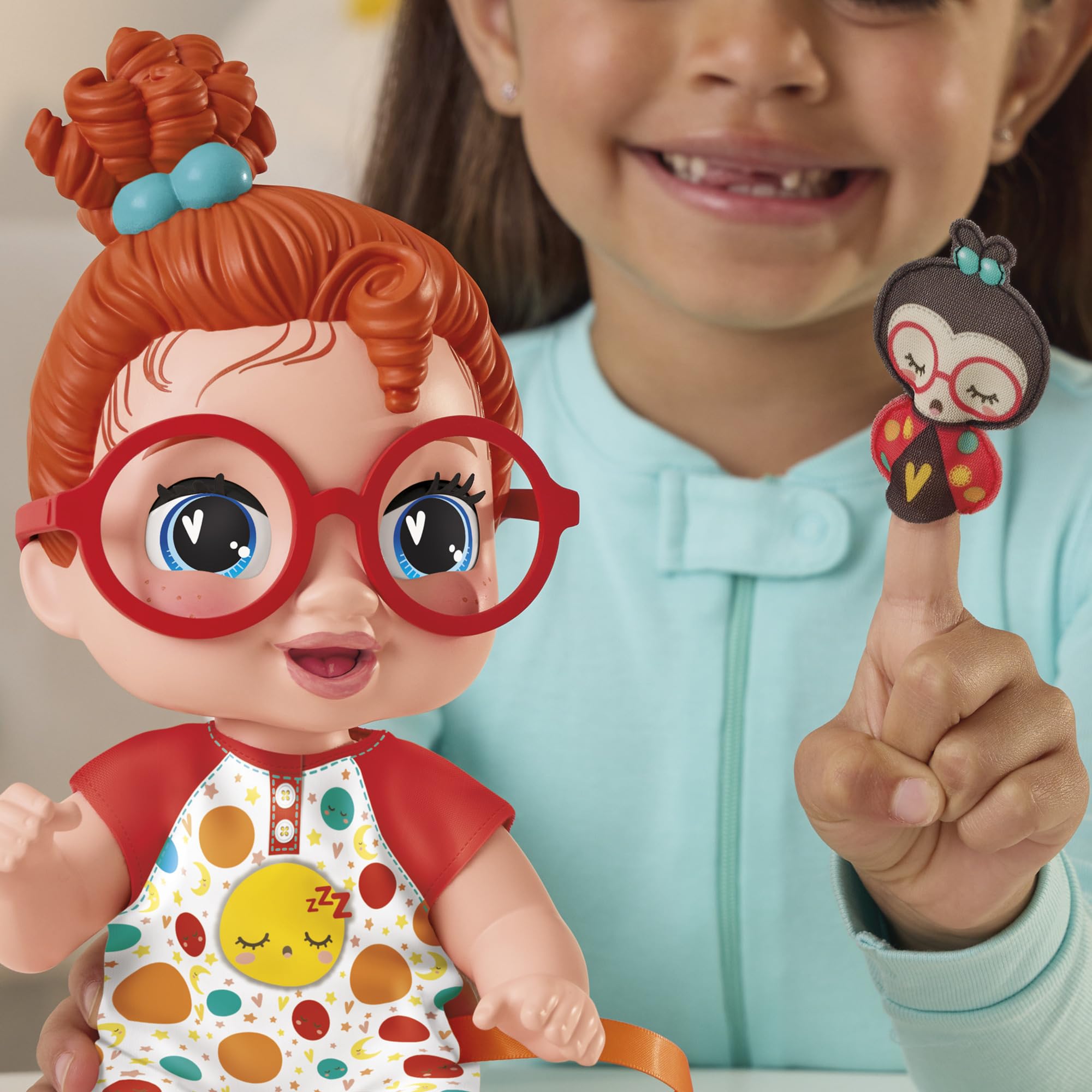 Cozy pajama set keeps the doll comfortable during pretend sleepovers.