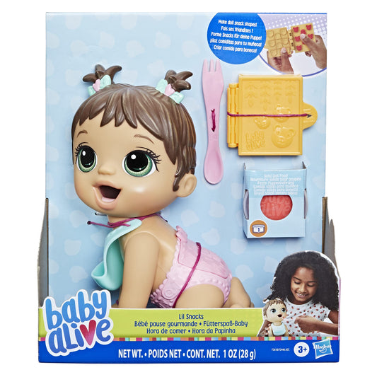 Baby Alive Lil Snacks doll diaper-flap close-up for quick diaper changes