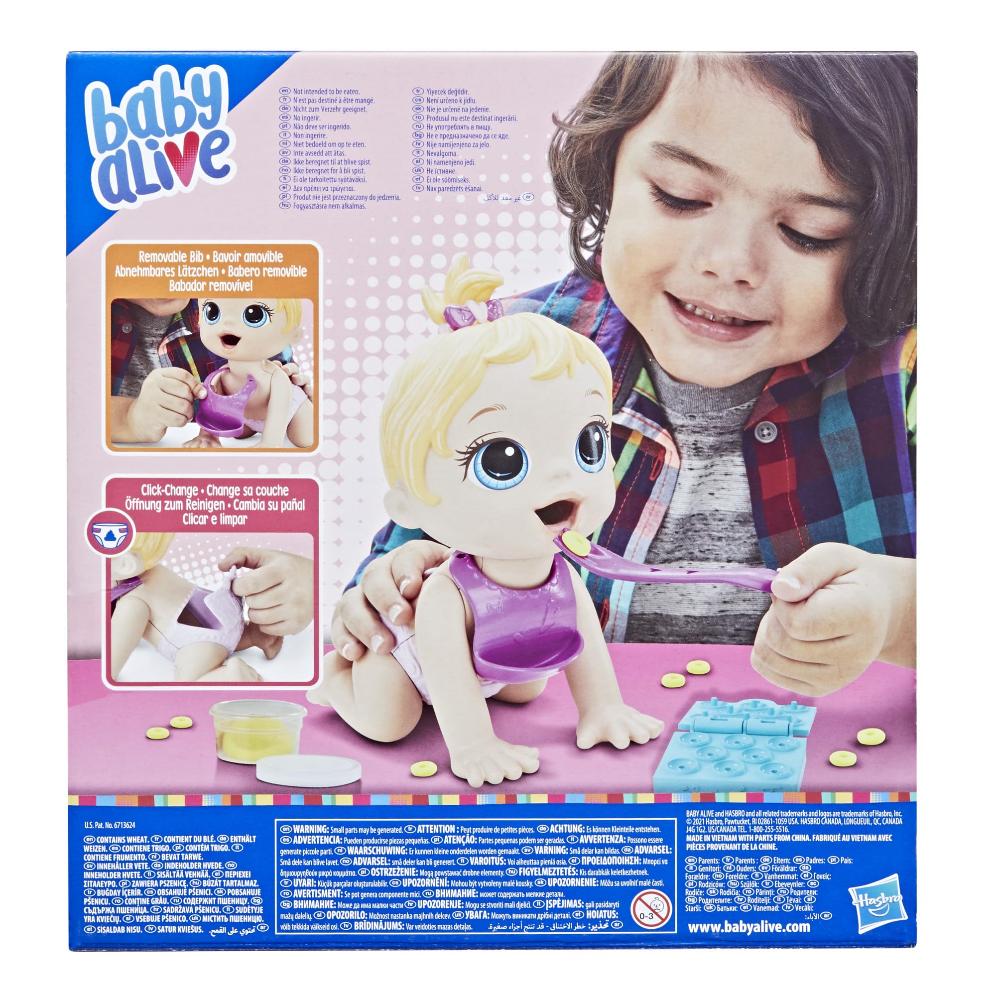 Fork and spoon set with Lil Snacks doll for pretend dining