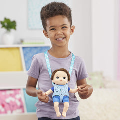 Matteo doll with brown hair ready for cuddly storytelling.