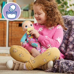 Baby Alive Soft ’n Cute doll in animal onesie with bow headband