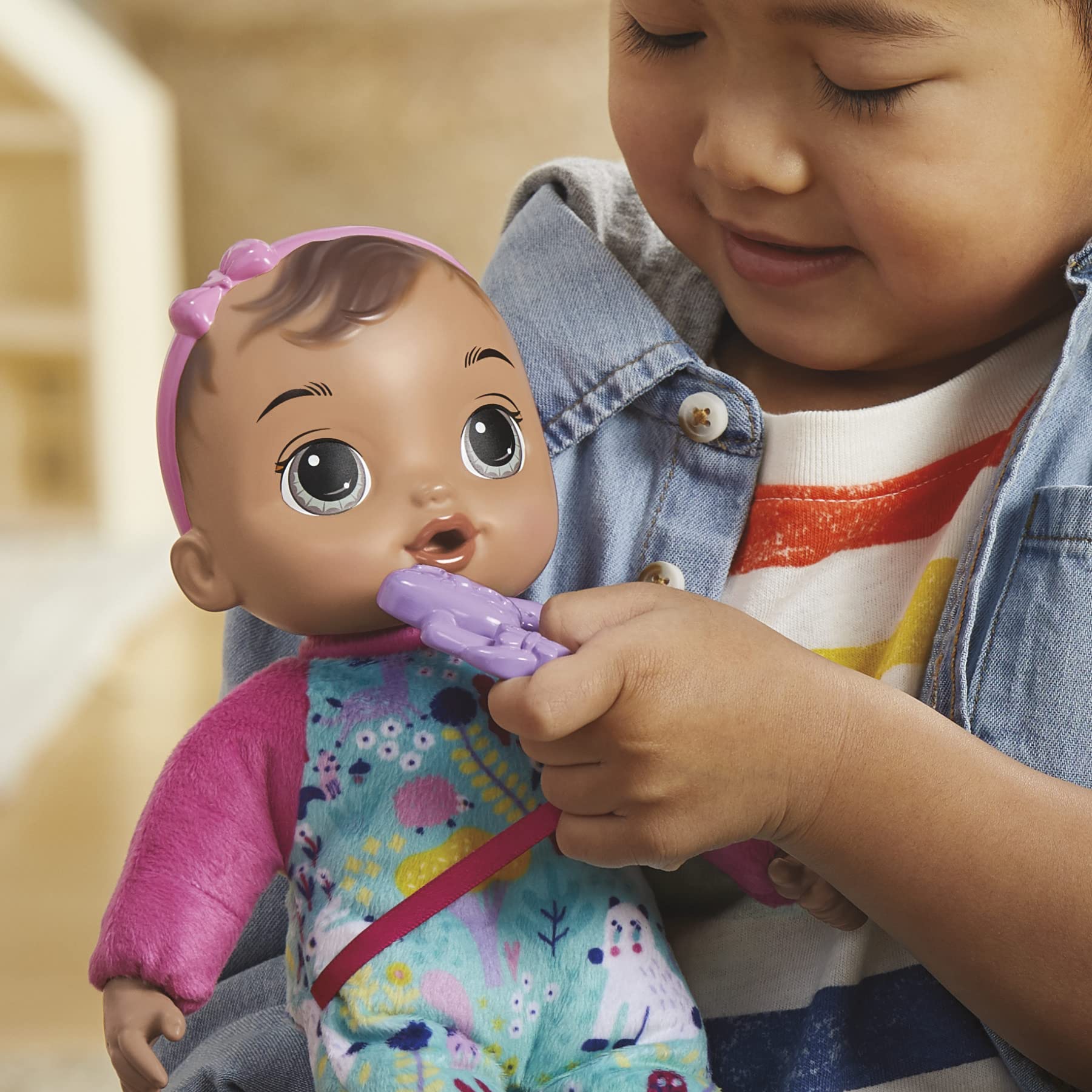 Baby Alive doll is machine washable for easy cleaning after playtime.