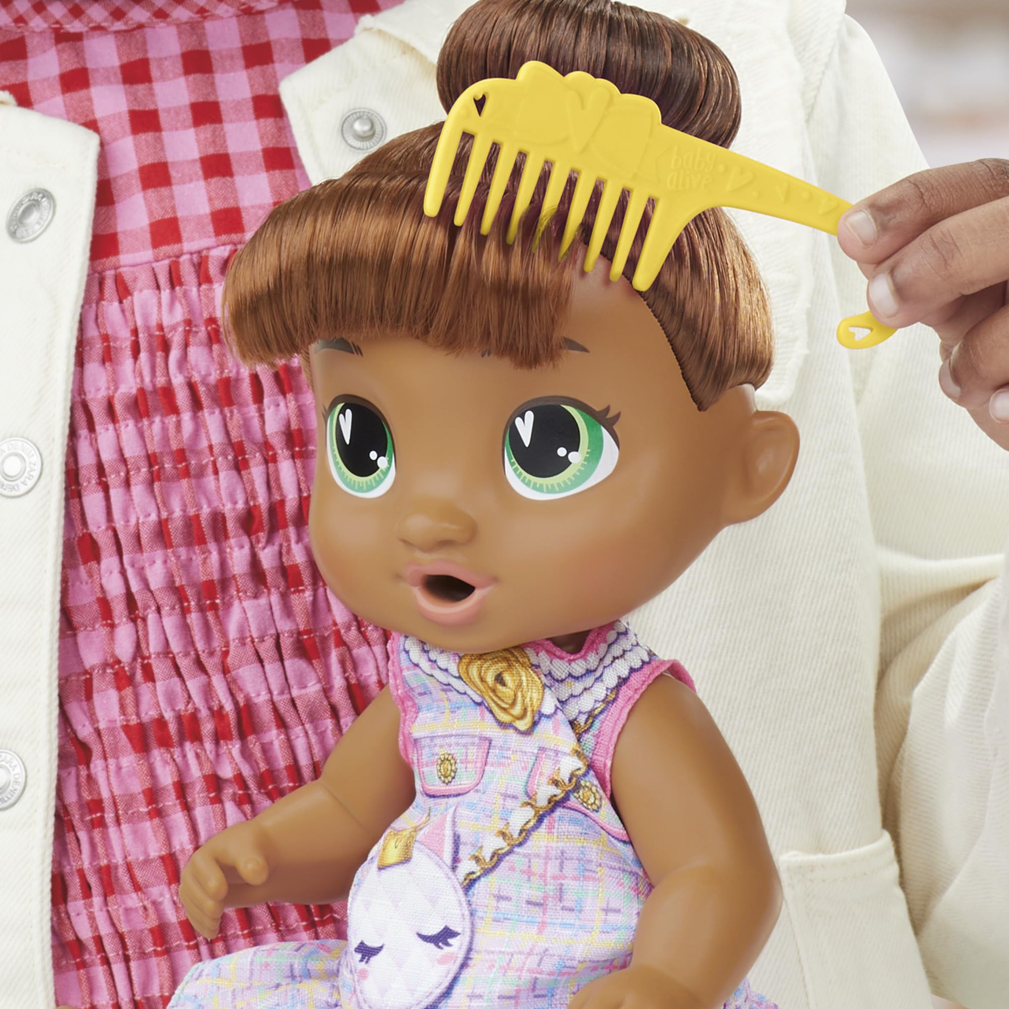 Baby Alive Sophia Sparkle hair brush for styling soft hair