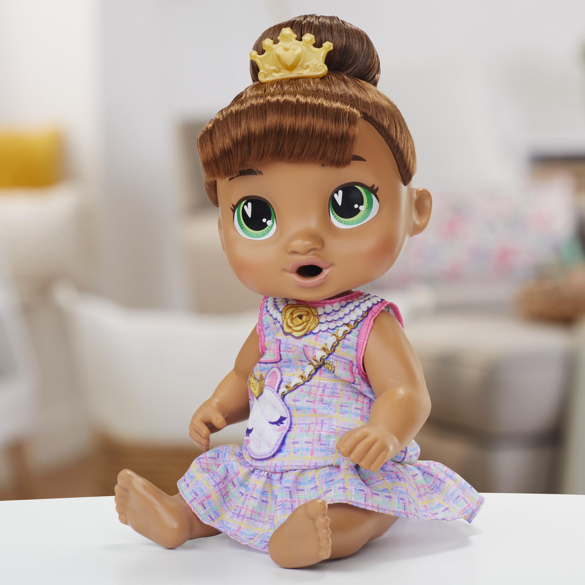 Sophia Sparkle diaper changing action after pretend tea